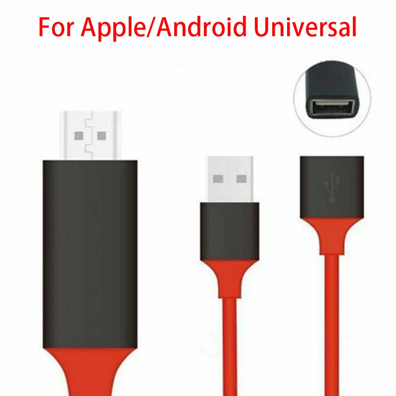 

For Apple/android Hdmi Hd Cable Type-c Same Screen Cable Mobile Phone To Large Screen Universal Conversion Cable