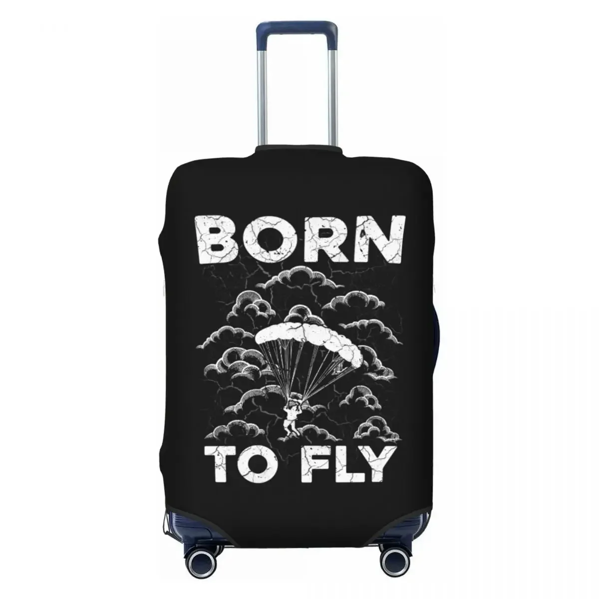 Custom Fashion Born To Fly Paraglider Luggage Cover Protector Dust Proof Paragliding Skydiving Sprort Travel Suitcase Covers