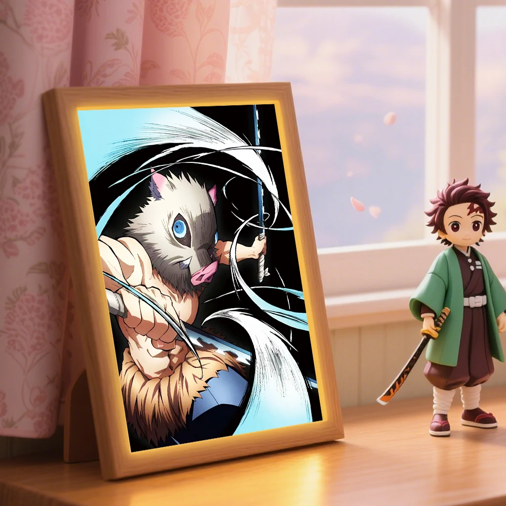 ضوء ليلي LED من تانجيرو كامادو - مصباح ضوء القمر لشخصية شيطان القاتل المتحركة كهدية