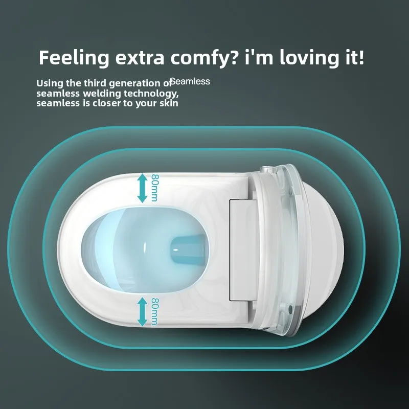 Smart Toilet Seat Voice Control Automatic Waterless Pressure Free Home Bidet