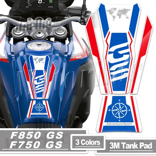 Almohadilla de tanque de combustible para motocicleta 3D, pegatina protectora, accesorios para F850GS F750GS F 850 750 GS 40 años 2020-2024 F800GS