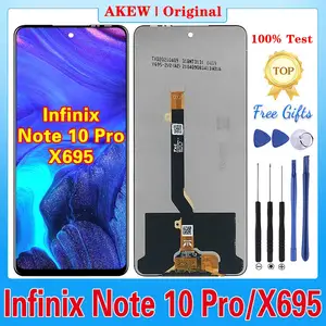 Bilashmart Original Infinix Note 10 Pro X695 LCD Display Note10 Pro Touch Screen X695D Digitizer Assembly Note 10Pro Replacement Phone