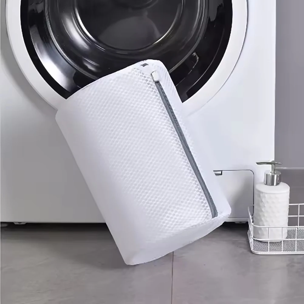 1/2pcs Durable Mesh Shoe Washing Bag with Zipper Closure for Sneakers Running Shoes Socks Bras​ -  Organized Laundry Storage