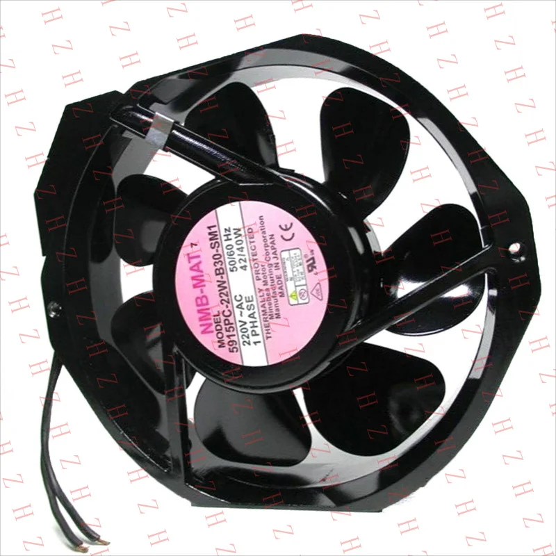 

P+ 2pcs New In Box FOR NMB 5915PC-22W-B30-SM1 MODEL AC Fan AC 220V 42/40W 50/60Hz