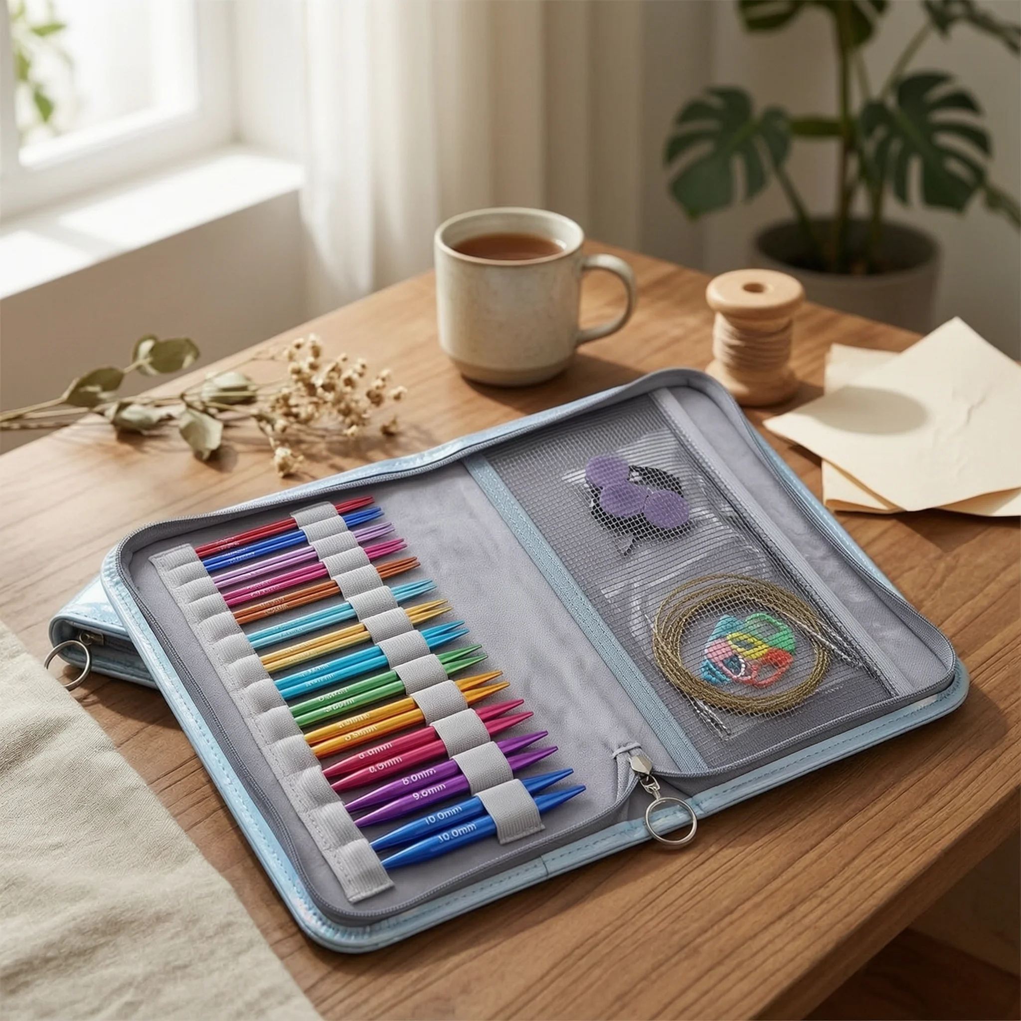 Knitting Needle Circular - Değiştirilebilir Örgü Şişleri Seti Hafif Değiştirilebilir