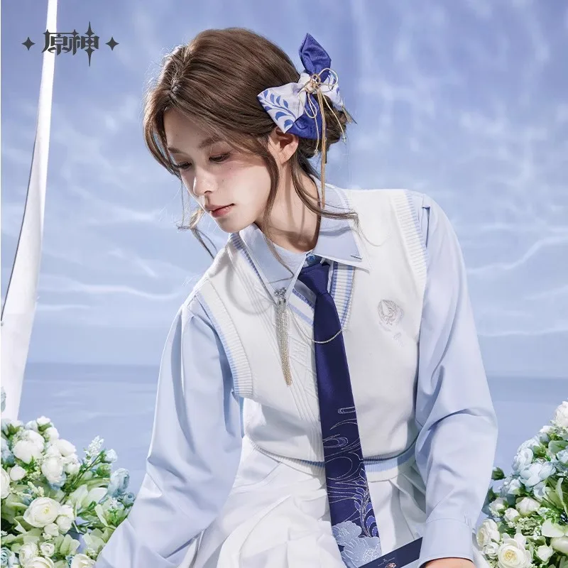 [Pre-sale] Official Genshin Impact Authentic Anime Kamisato Ayato Theme Impression Series Merchandise Bow Hair Accessory Pendant