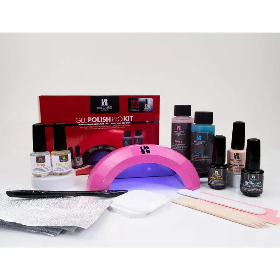 

Pro Kit Complete Gel Nail System with Pink Pro LED Light, LongLasting, ChipResistant Gel Nails Manicure Kit for Healthy, Glossy