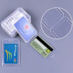 Plastic Transparent Card Cover Case Women Men  Business Credit Cards Bank ID Card Sleeve Student Bus Card Protect Holder Case