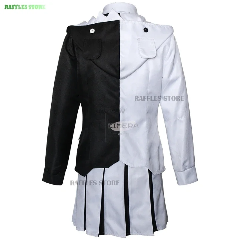 Game Danganronpa V3: Killing Harmony Monokuma Cosplay Costume Anime School Jk Uniform Halloween Black And White Suit