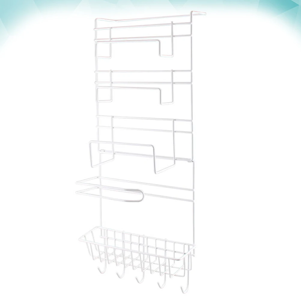

Foldable Storage Rack Multi Layer Bathroom Kitchen Organizer Strong Load Bearing Sticky Hook Install No Drilling Photos Snacks