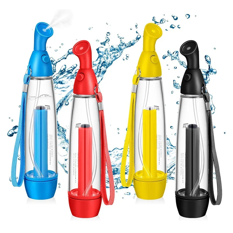 

4 Pcs Summer Mister Sprays Bottle Set Pump Mister Personal Cooling Device Empty Plastic Sprays Bottles Water Refillable