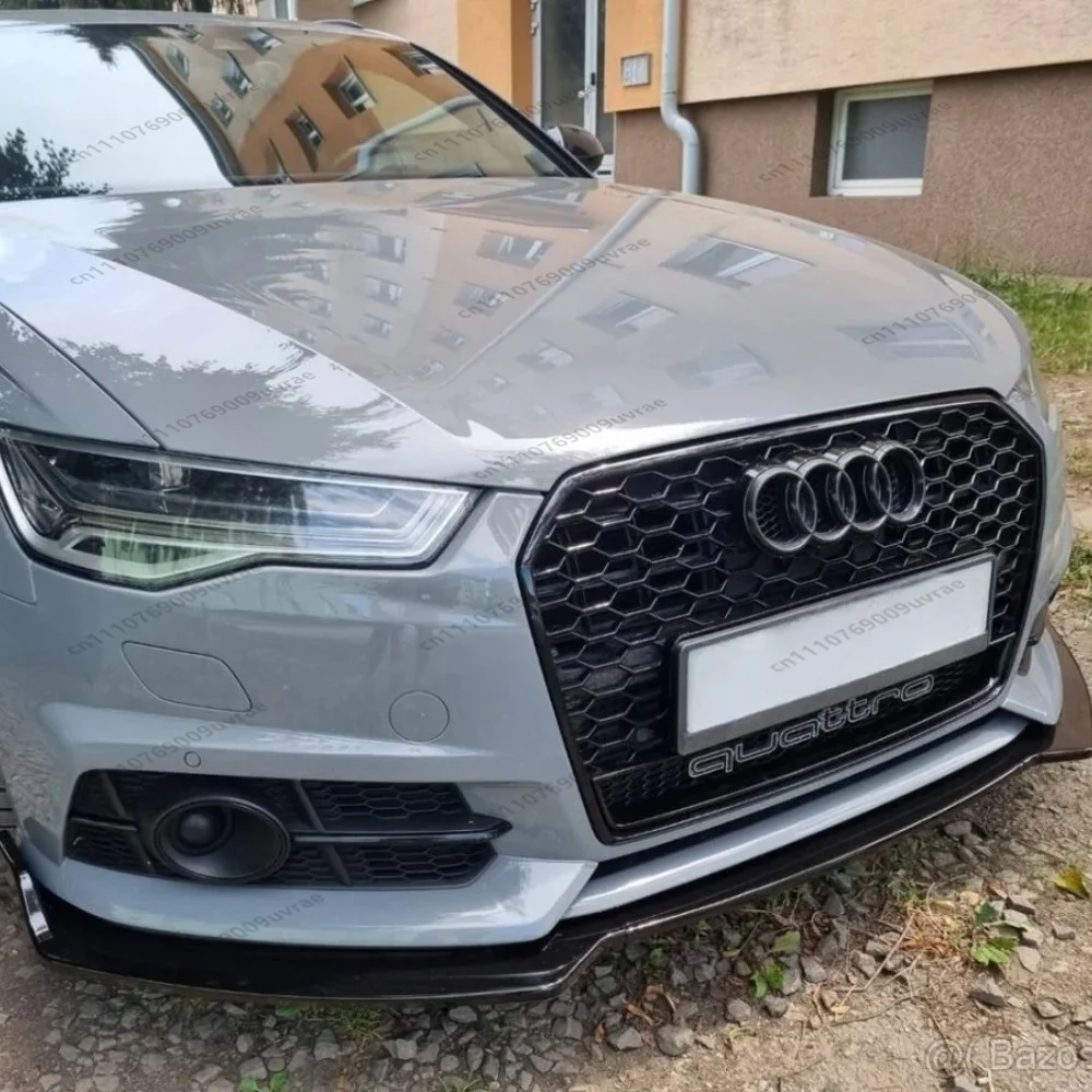 

For Audi A6 S-Line S6 C7 Facelift Saloon Avant 2014 2015 2016 2017 2018 Front Bumper Lip Splitter Exterior Upgrade Styling Kit