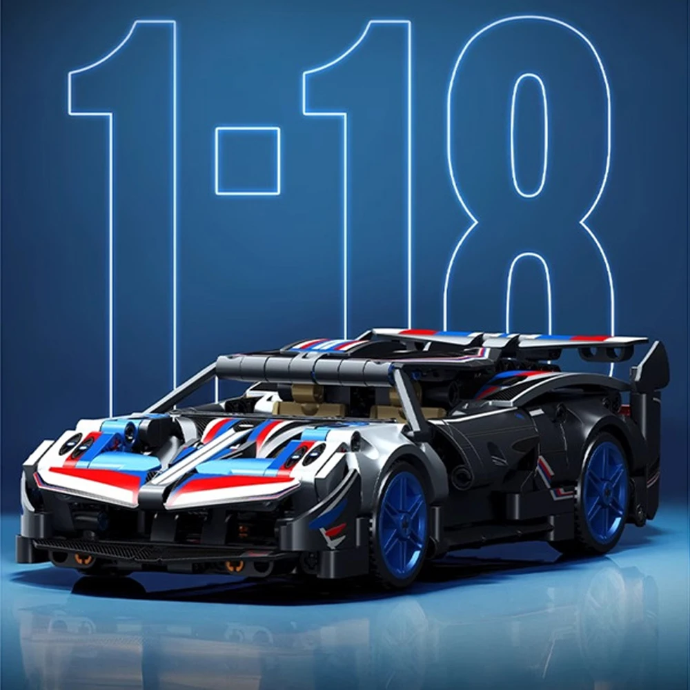 Maßstab 1:18 Paganis Huayra Super Sport Auto Technische Baustein Modell Sets Fahrzeug Ziegel Supercar Spielzeug Sammlung Für Geschenke