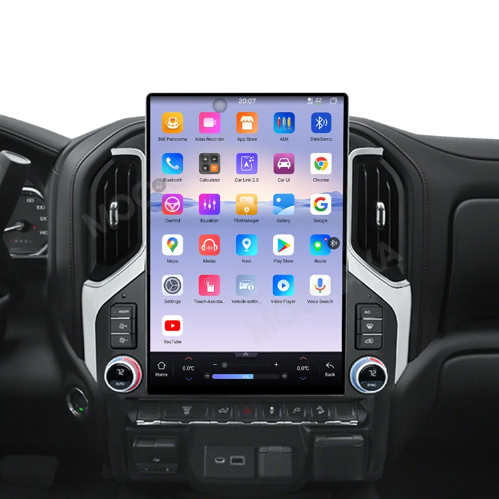 

Автомобильный радиоприемник Android 14, стерео для Chevrolet Silverado GMC Sierra 2019-2022, GPS-магнитофон Carplay, 15,6-дюймовый автоматический мультимедийный плеер