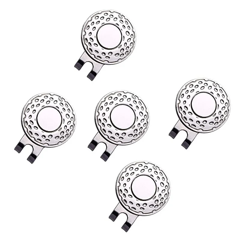 Jewelry Accessories Gift Golf Hat Clip Ball Marker Magnetic Easily Attach to Hat Cartoon Flag Pattern Baseball Cap Clips