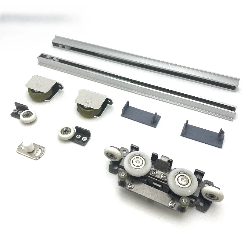 

Modern Invisible Door Invisible Sliding Roller Hardware Kit System for Bedrooms and Kitchens, Durable and Low Noise