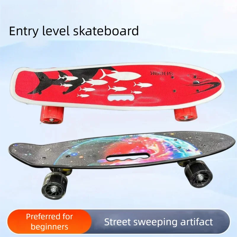 28-inch-large-wheel-pu-skateboard-fish-board-for-adults-and-kids-beginners-four-wheel-street-cruiser-skateboard-longboard-for