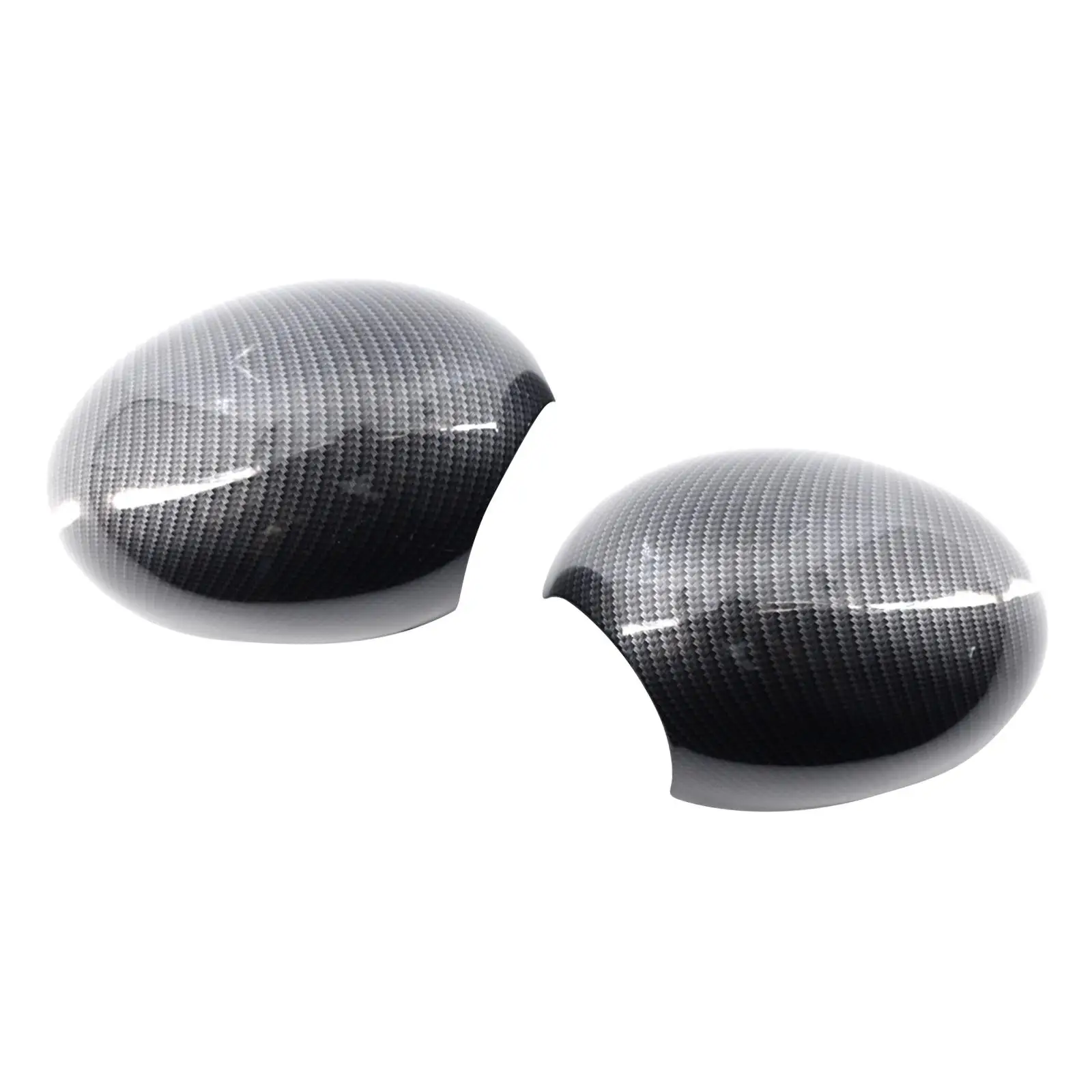 2 Pieces Wing Mirror Cover Casing Rplacement for Mini R55 R56 R57