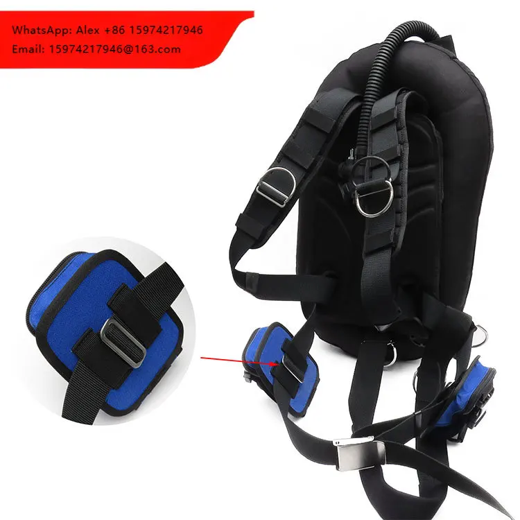 High Quality Black Wing Style Dive Equipment Set Single Tank 30LBS Scuba Diving BCD