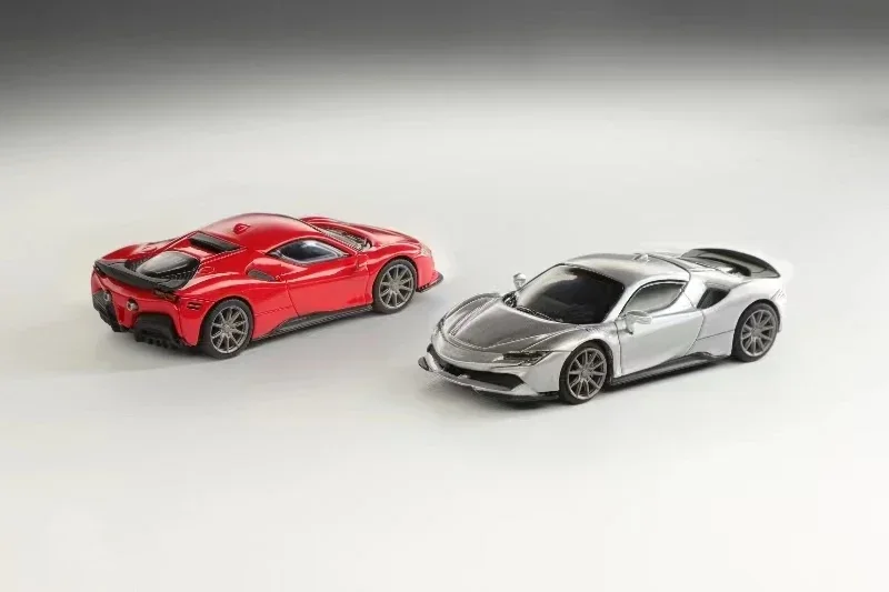 Stance Hunters 1:64 Novitec SF90 Red / Silver Limited499 Diecast Model Car