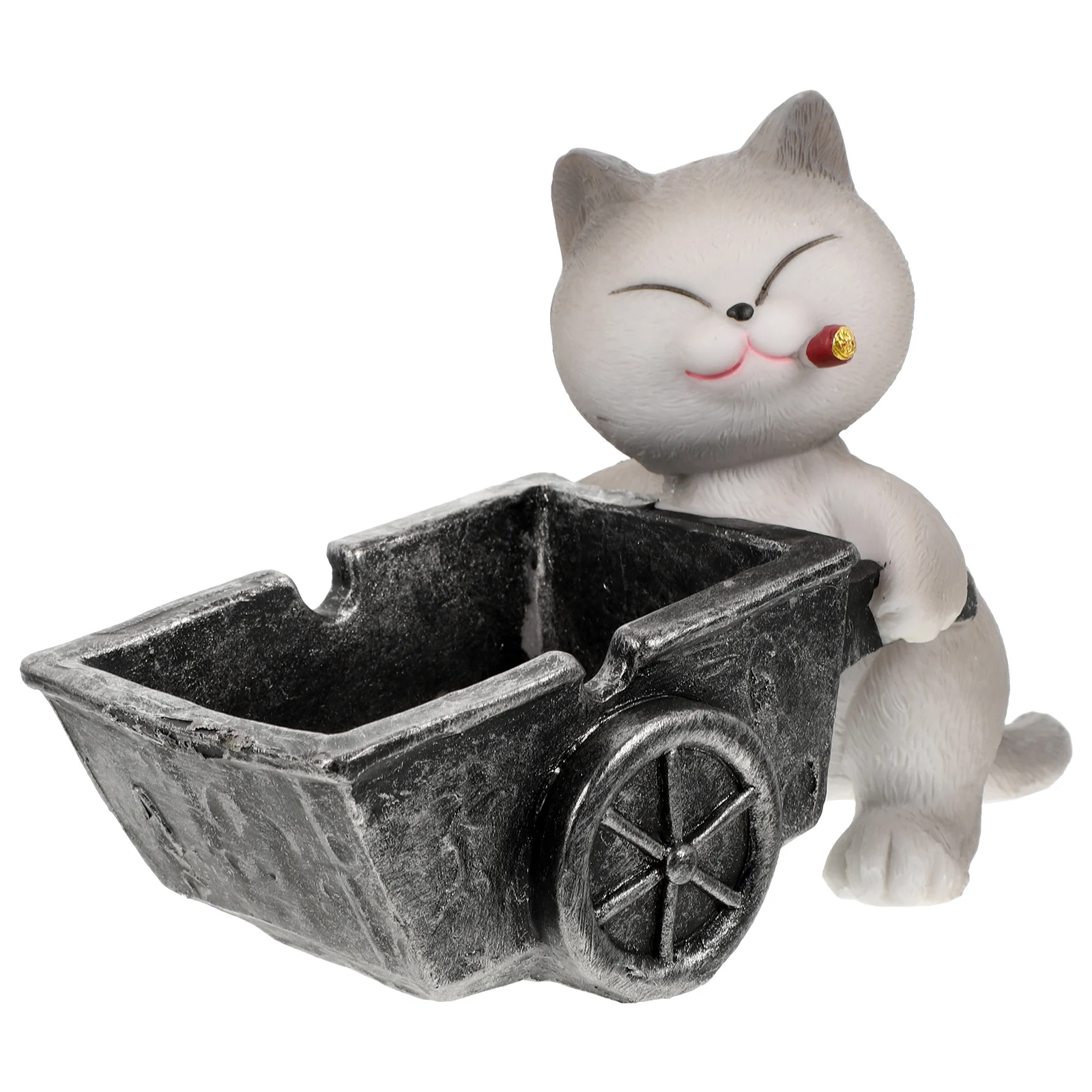 

Resin Ashtray Creative Animal Holder Smooth Surface Easy Cleaning Home Office DecorVintage Style Table Accessories