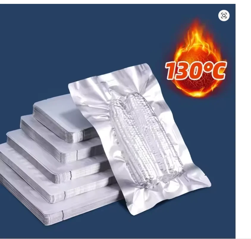 Aluminum Foil Cooking Bag High Temperature Sterilization Vacuum Bag Food Compression Packaging Cooked Food Sealed Fresh-keeping