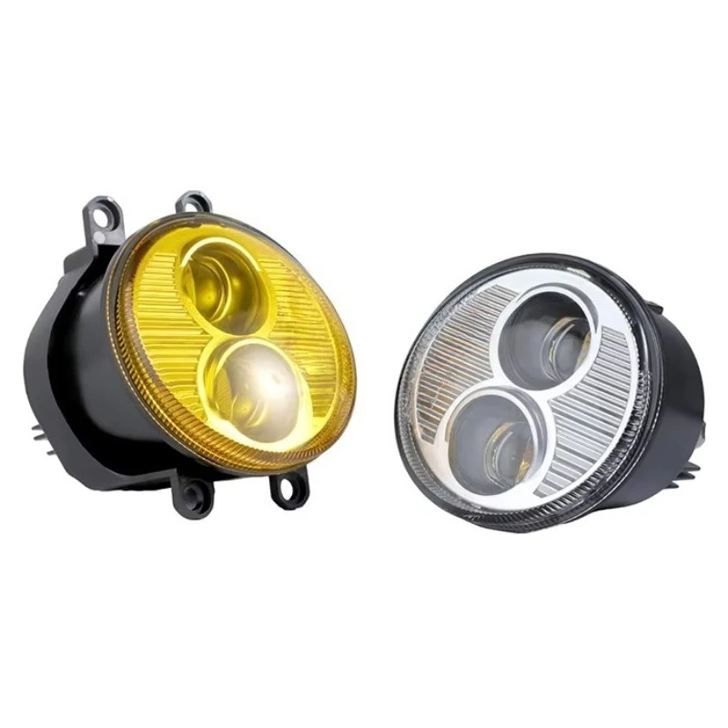 1:1 Vehicle-Specific Fit 60W LED Projector Fog Lamp - 3000K Yellow Light Car Fog Driving Lights