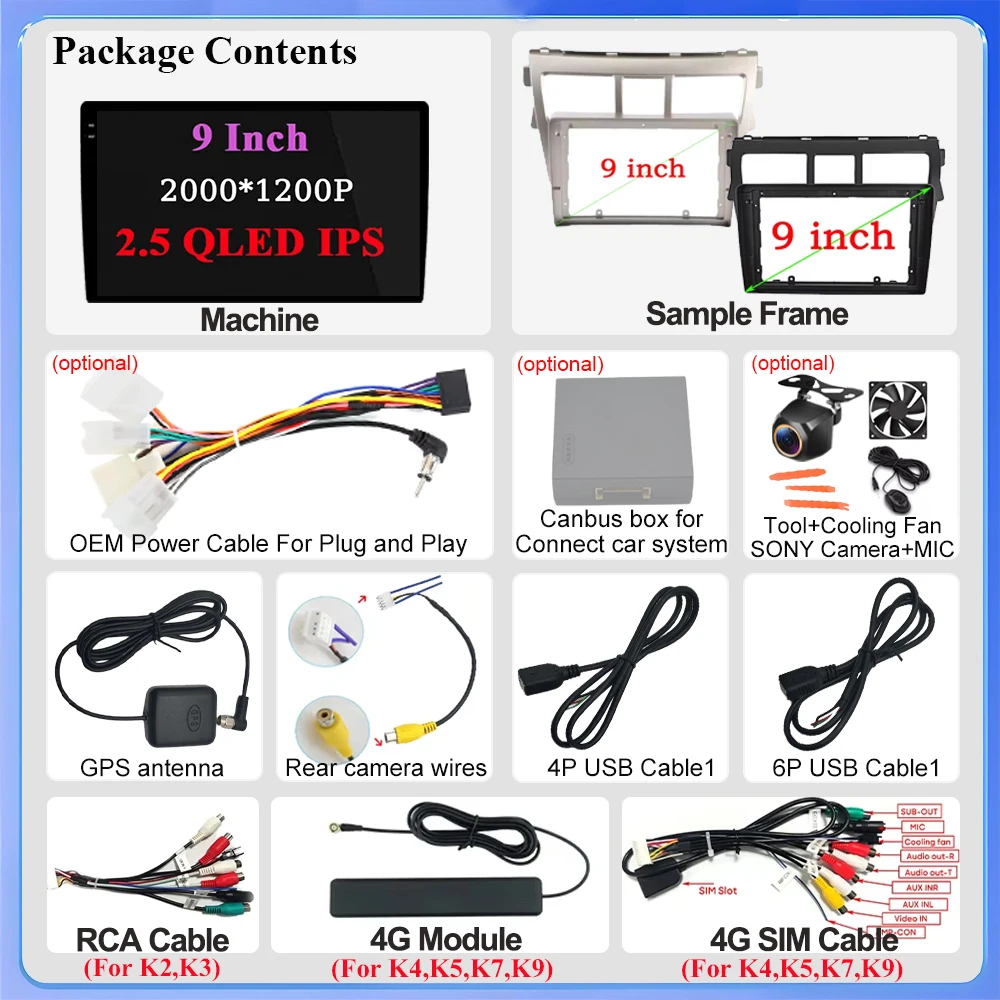 راديو السيارة لتويوتا فيوس يارس 2007 2008 2009 2010 2011 2012 اللاسلكية CarPlay أندرويد السيارات DSP سيارة الوسائط المتعددة لتحديد المواقع والملاحة 5G #6