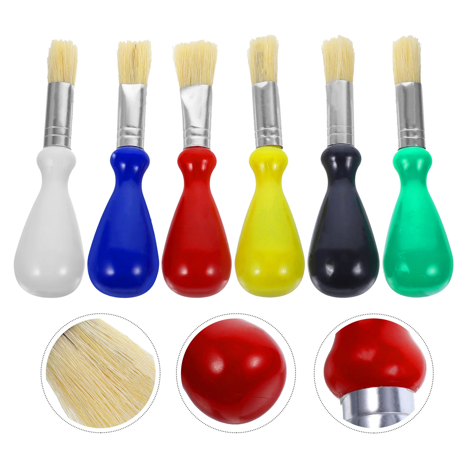 

6 Pcs Painting Brush Professional Wide Multifunction Reusable Plastic Multi-function Watercolor