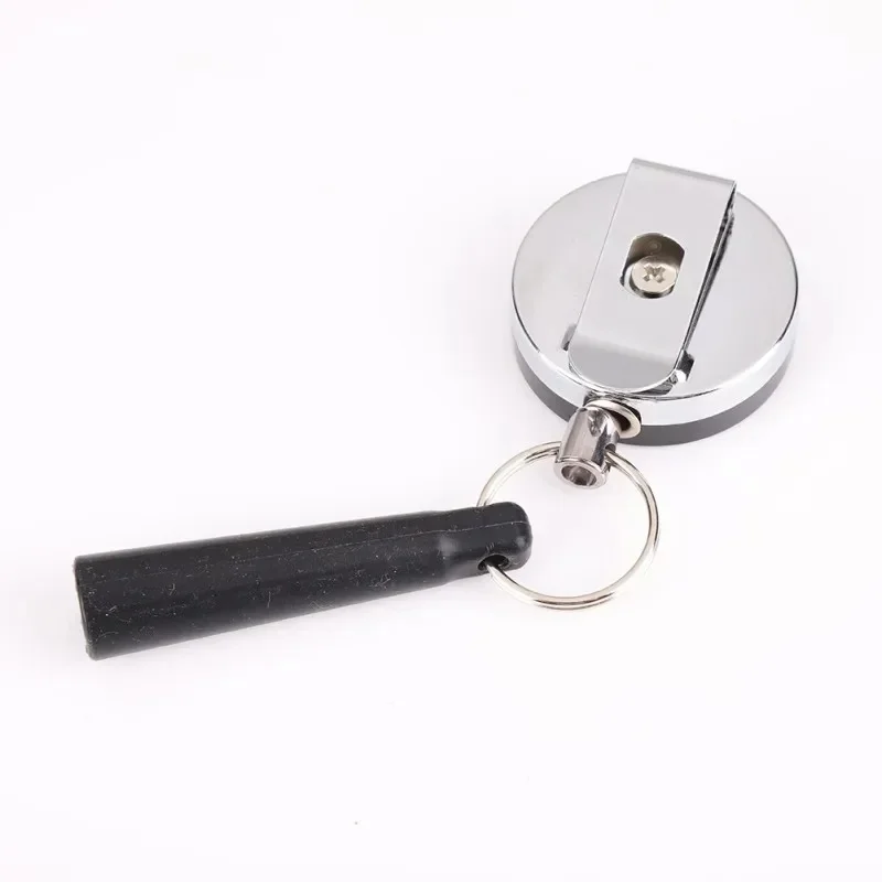 Pen Pencil Holder Retractable Stainless Steel Silicone ABS Anti Lost Rope Key Ring Chain Belt Clip for Camping Hiking Traveling