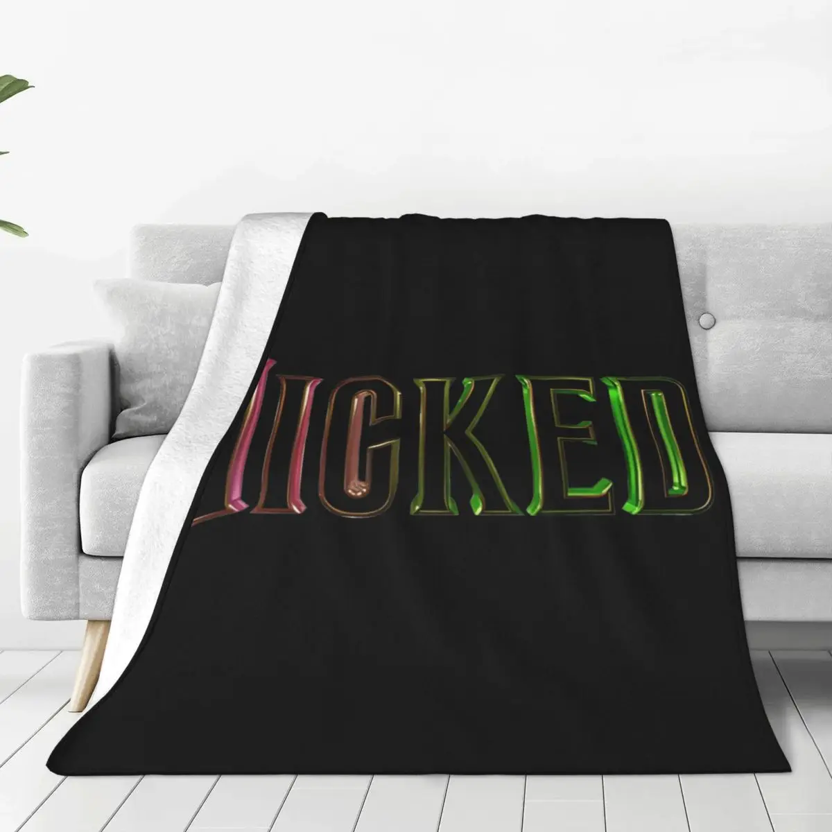 Wicked Elphaba & Glinda Blankets Quality Warm Throw Blanket Winter Picnic Home Decor Novelty Bedspread