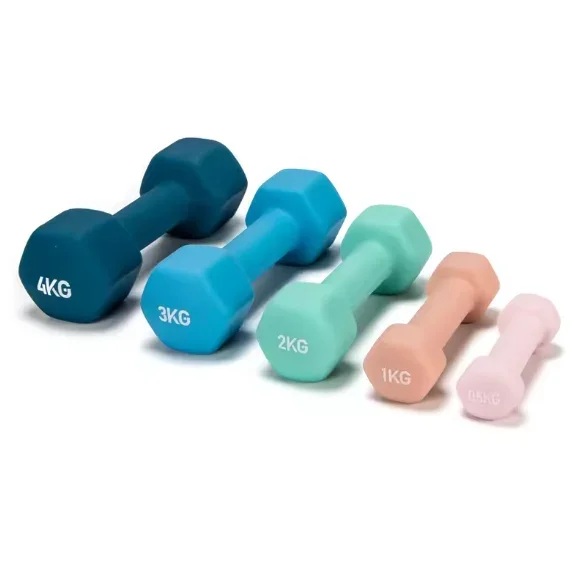 

New Product Wholesale Dip Plastic Gym Dumbbell Set Home Fitness Equipment Lifting Weights
