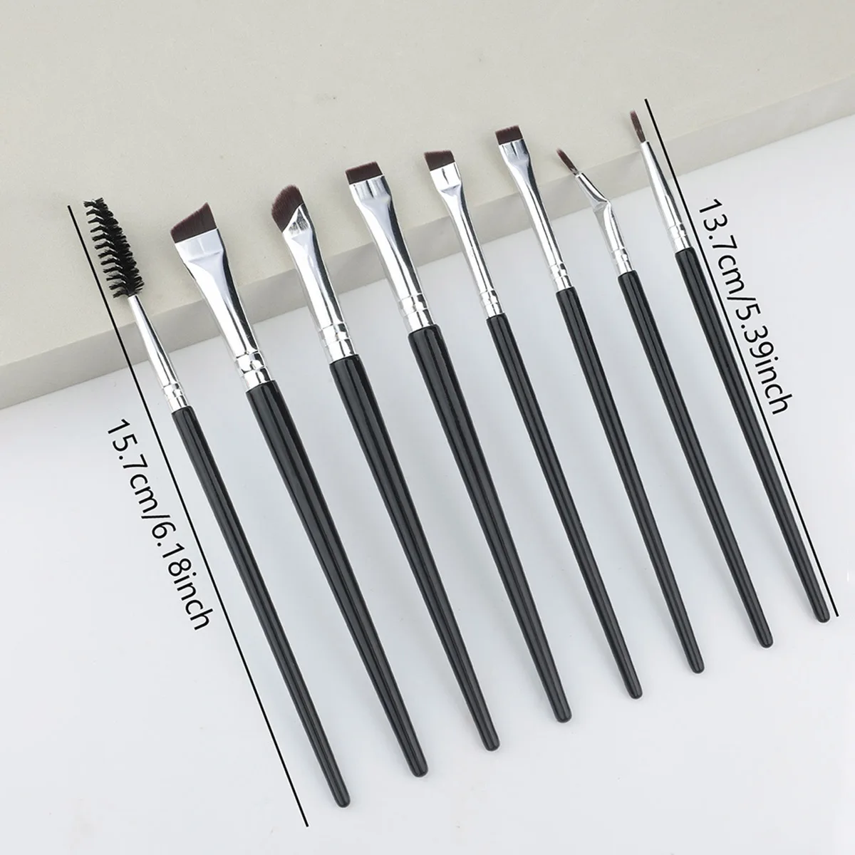 8Pcs Eye Details Brushes Collection Eyeshadow Brush Blade Eyeliner Eyebrow Brush Cover Lacrimal Groove Brush makeup brush