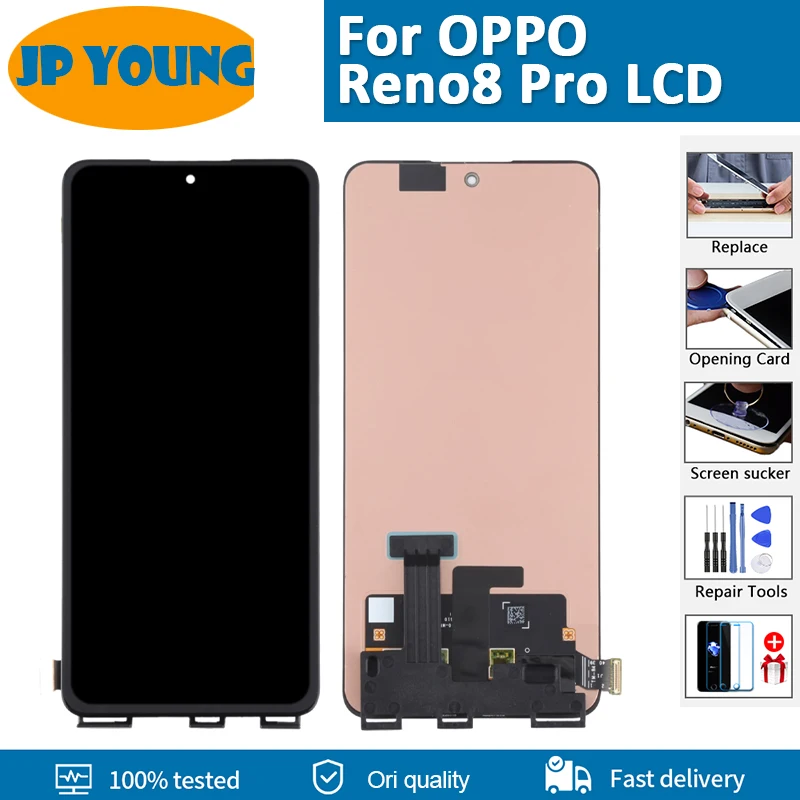 

6.7'' Original AMOLED For Oppo Reno8 Pro 8pro lcd Touch Screen Digitizer Assembly For Reno8 Pro CPH2357 LCD Display replacement