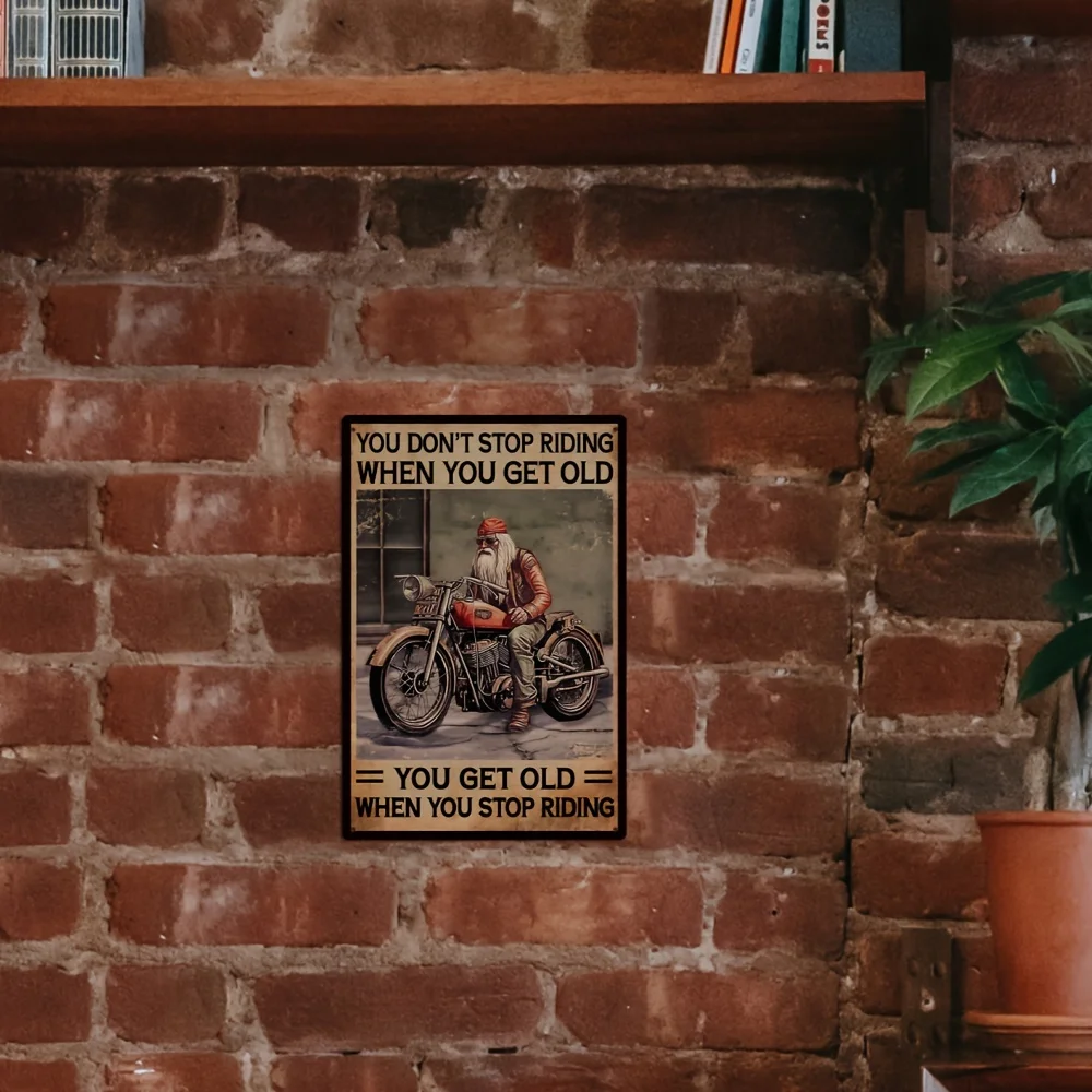 Vintage Horse Riding Metal Tin Sign - Classic Retro Wall Art, Perfect for Home, Bar, Pub, Man Cave Decor - Easy To Hang