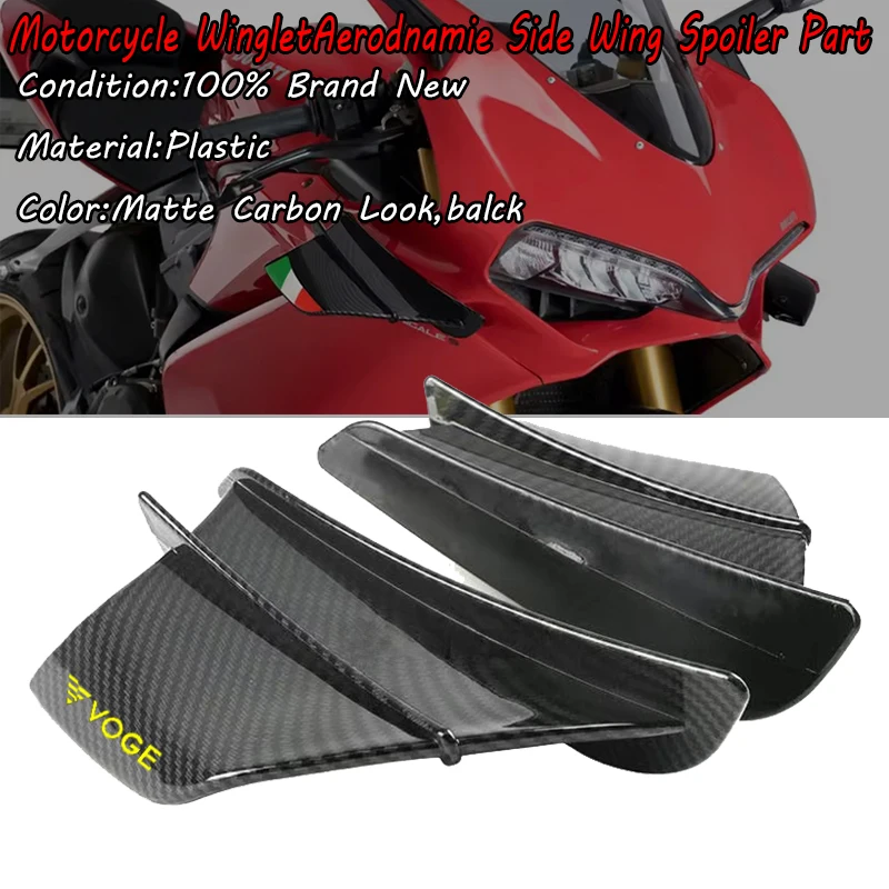 

New Motorcycle Winglet Aerodynamic Wing Kit Fit For Loncin Voge DS900X DS525X DSX900 DSX525 900DSX 2023 2024 2025 Accessories