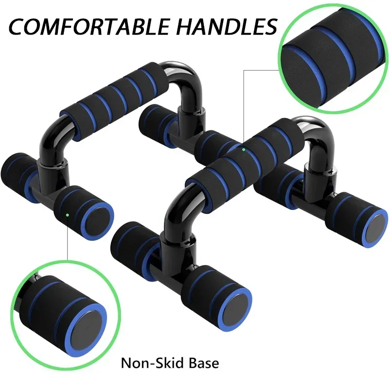 Push Up Bars Gym Exercise Equipment Fitness Pushup Handles with Cushioned Foam Grip and Non-Slip Sturdy Structure Push Up Bars