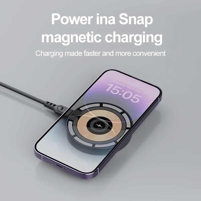 Magnetyczna ลadowarka bezprzewodowa 30 W do iPhone\'a 15 14 13 12 Pro Max Szybka bezprzewodowa ลadowarka Ultra cienkie ลadowarki do telefonu Stojak