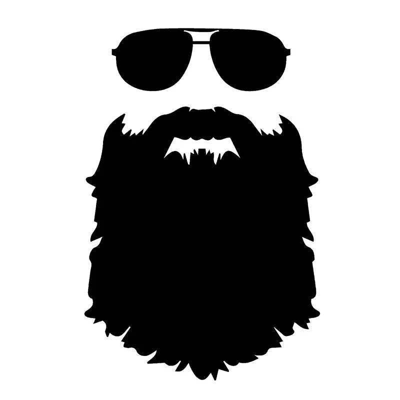 

Car Sticker Beard Sunglasses Funny Personality Stickers Motorcycle SUV Bumper Laptop Car Styling Vinyl Decals ,