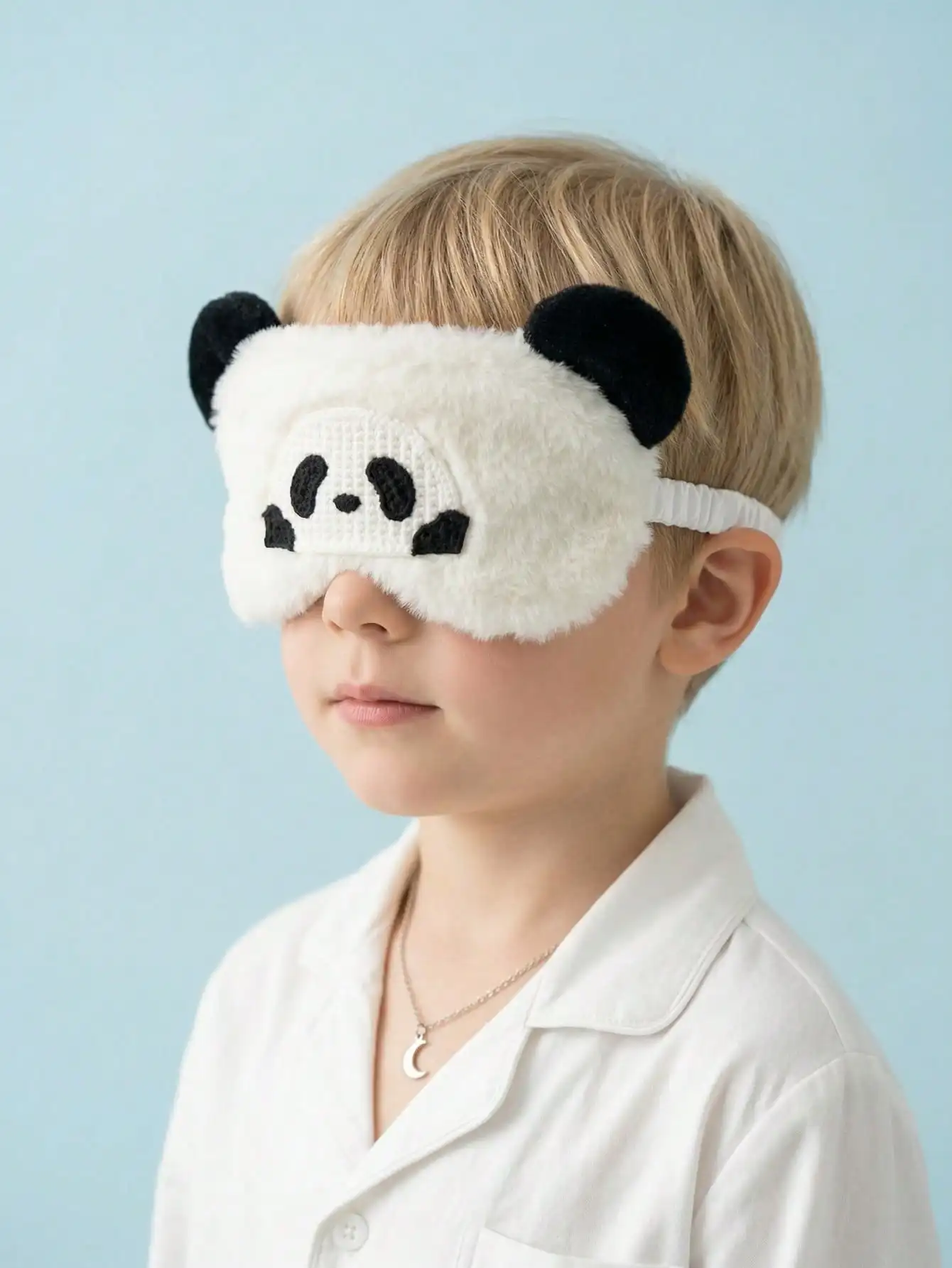 1pc 14-16Y Plush Panda Sleep Eye Mask Soft Shading Eye Cover for Rest  Airplane Travel, Multifunctional Eye Protection Accessory view 3