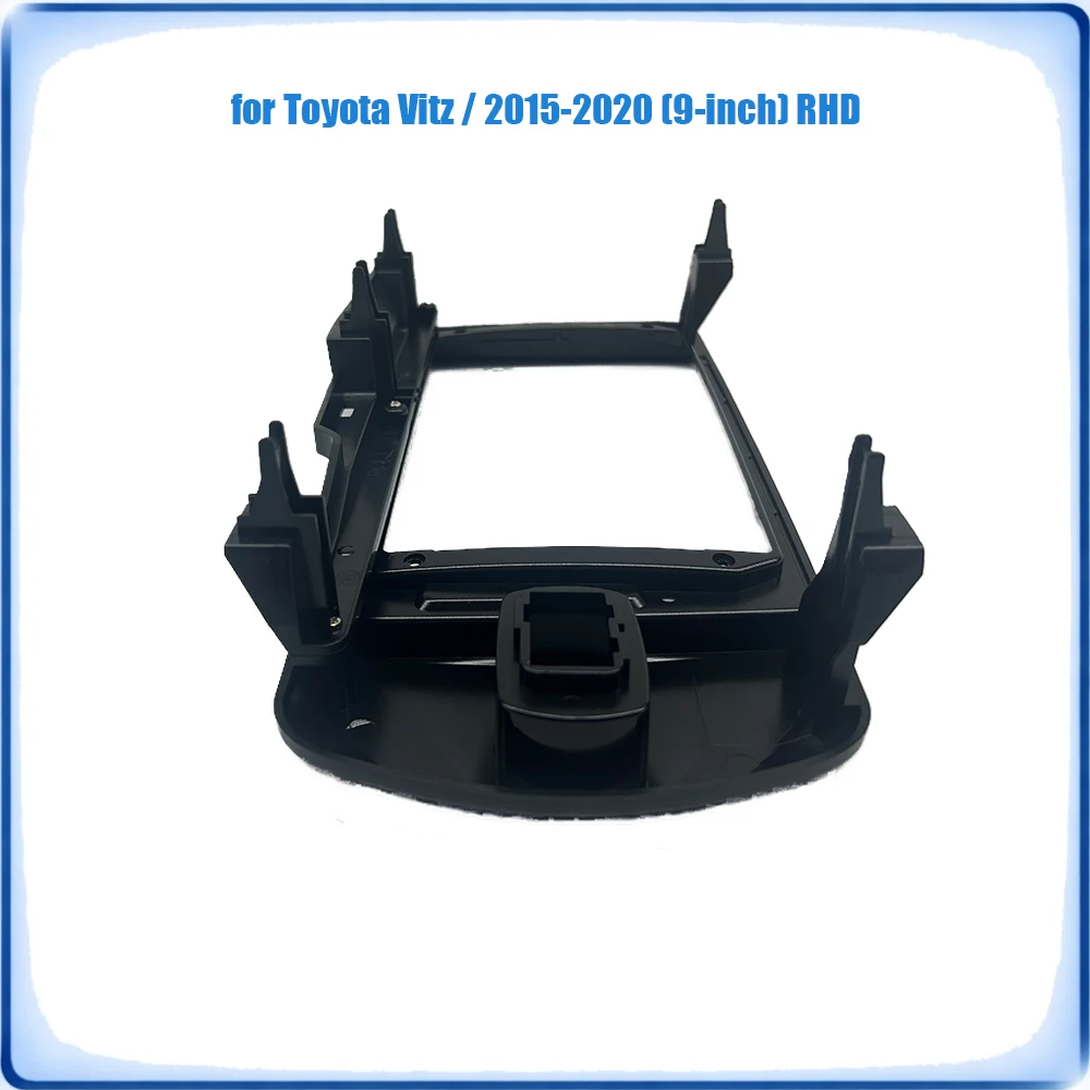 Car Radio Fascia Frame For Toyota Yaris/Vitz 2015-2020 9 inch RHD Wiring Harness Power Cable Plug & Play No Cutting