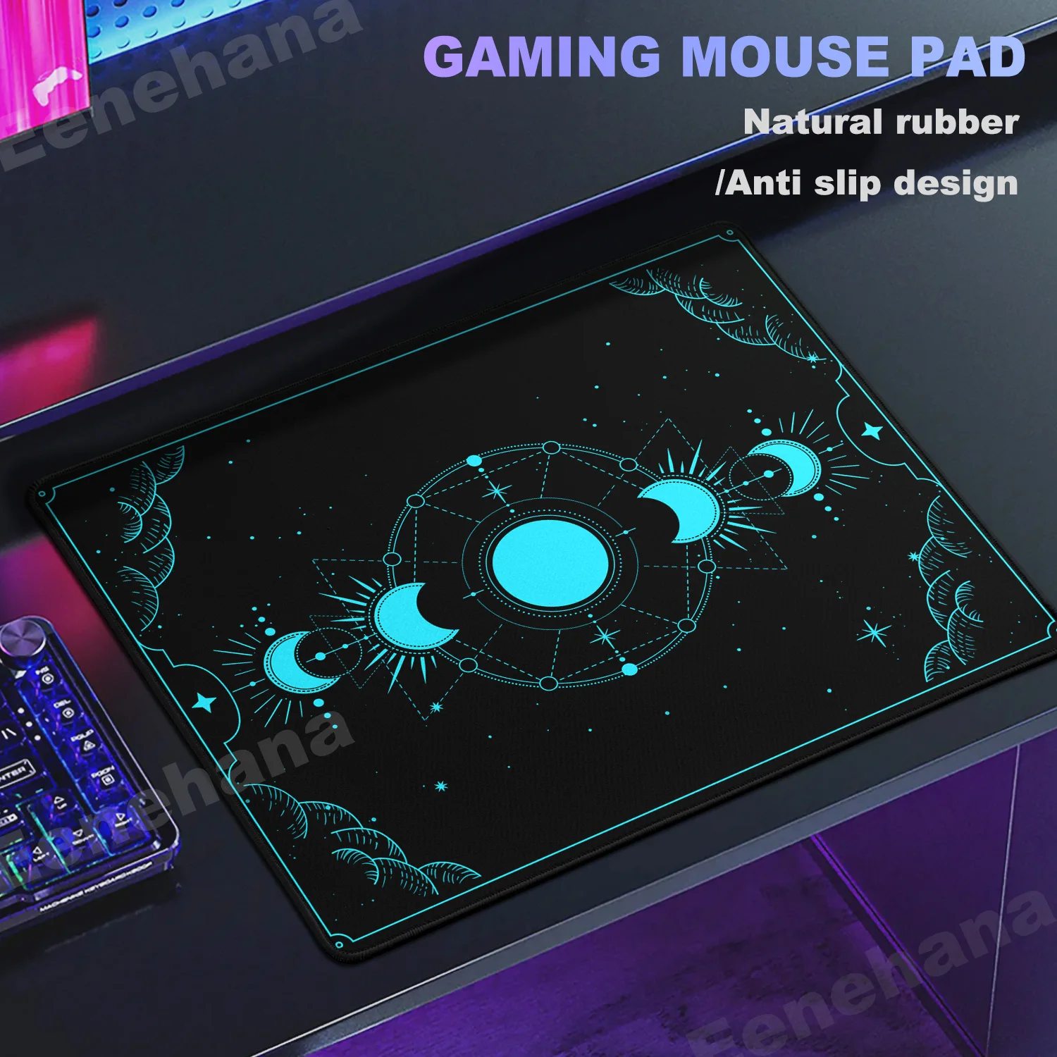 Small Tarot Card Mousepad Cute Mystery Constellations Mouse Pad PC Desk Mat Computer Rug Gamer Accessories Mouse Mat Rubber Pad