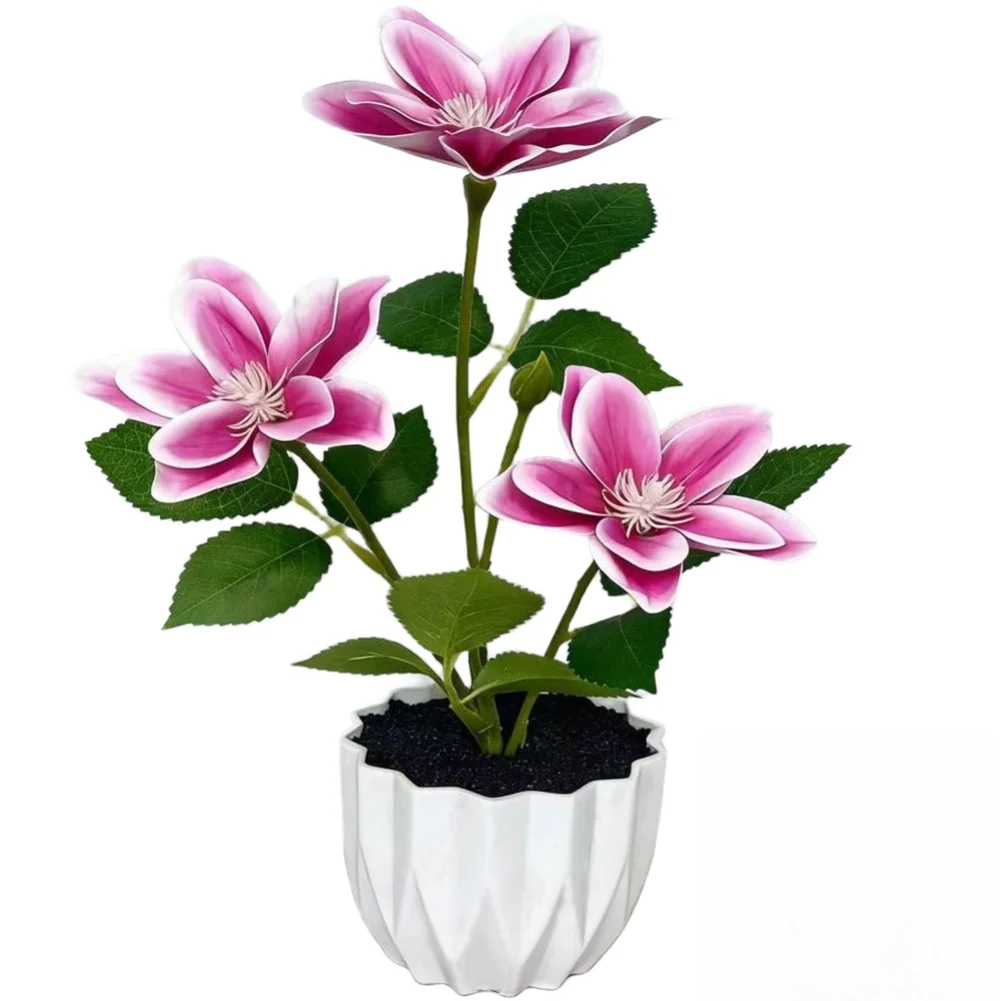 Realistic Looking for magnolia Flower Pot Designed for Wedding Decor For Home Styling and Professional Photo Prop Use