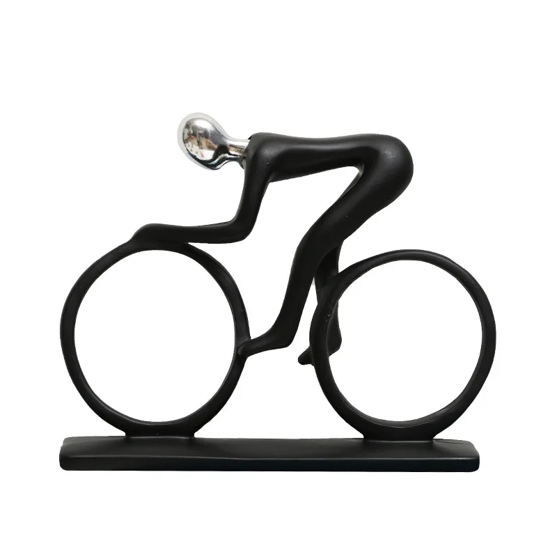 

Bicycle Sport Figurine - Resin Decorative Sculpture for Home, Living Room, Entryway, TV Cabinet, Bar, Bookshelf, and Office Desk