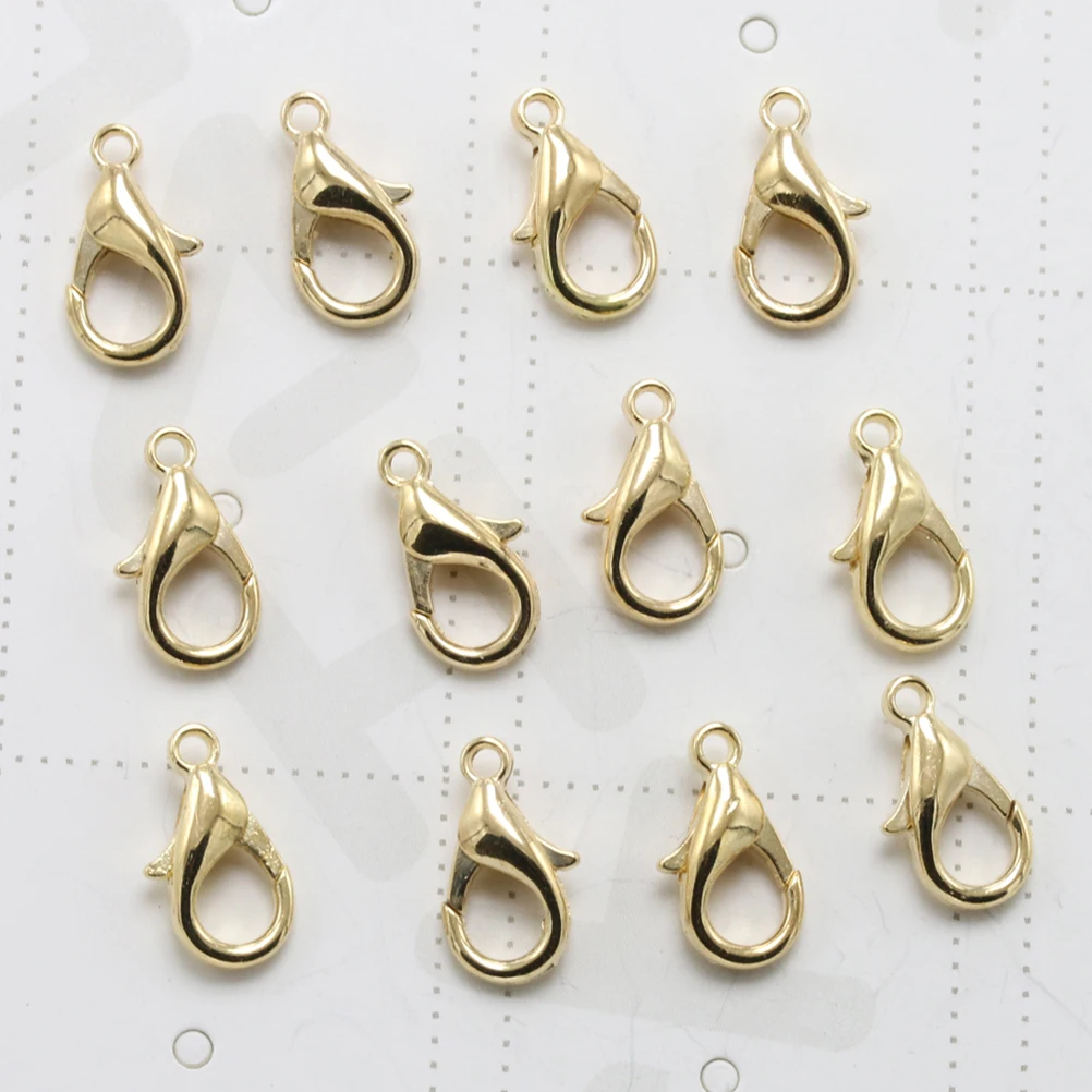 

100 шт., застежка-лобстер из цинкового сплава, подвески, аксессуары для изготовления ювелирных изделий своими руками, ожерелье, браслет, брелок, висячие ремесленные проекты, прочный