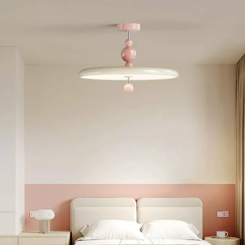 French Cream Style Bedroom Chandeliers LED Boy Girl Bedroom Lamps Modern Warm Baby Room Princess Room Children's Room Chandelier