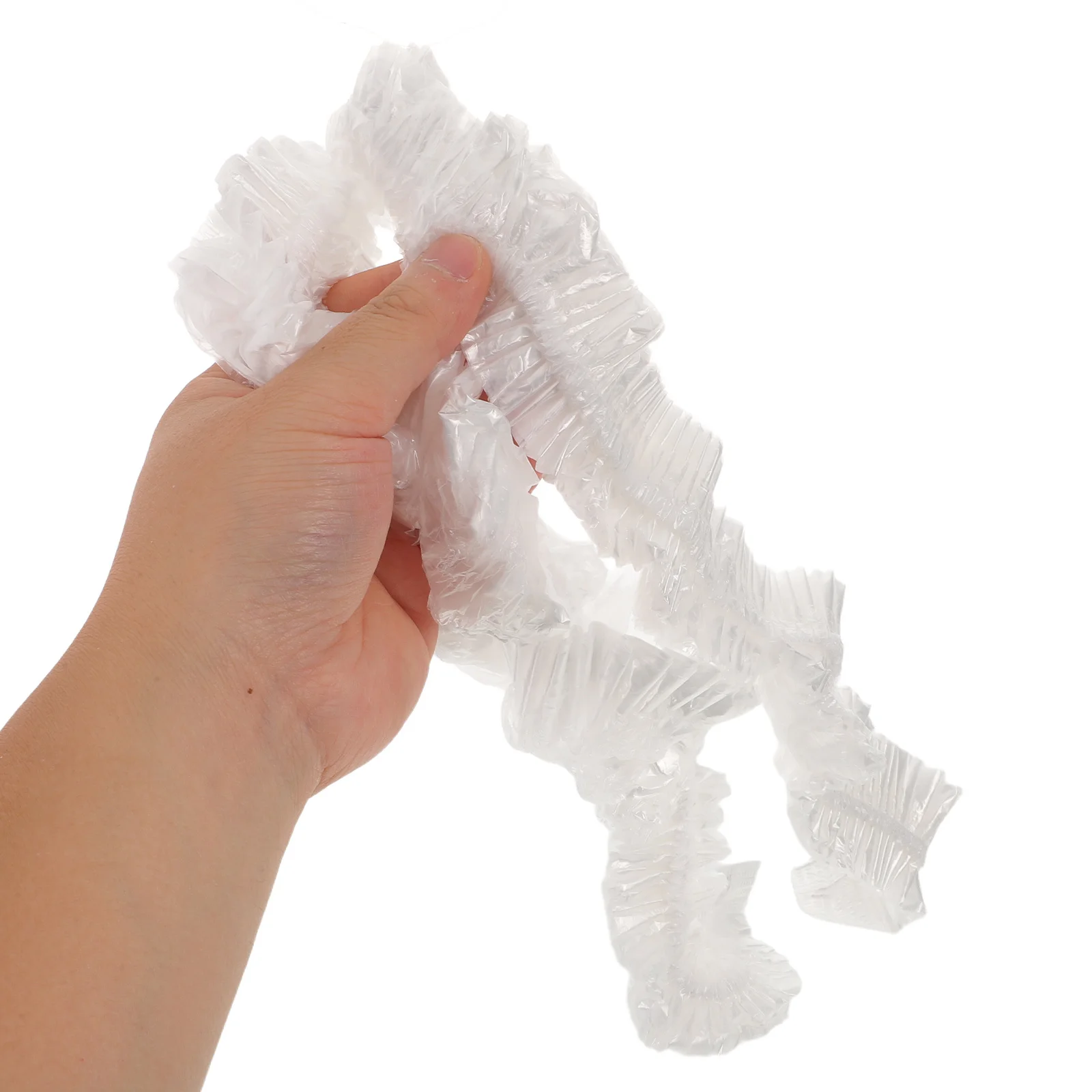 

2Pcs Sofa Dust Cover Transparent Plastic Stretch Full-Wrapped Protector Elastic Closure for 100x90x70cm Couch Living Room