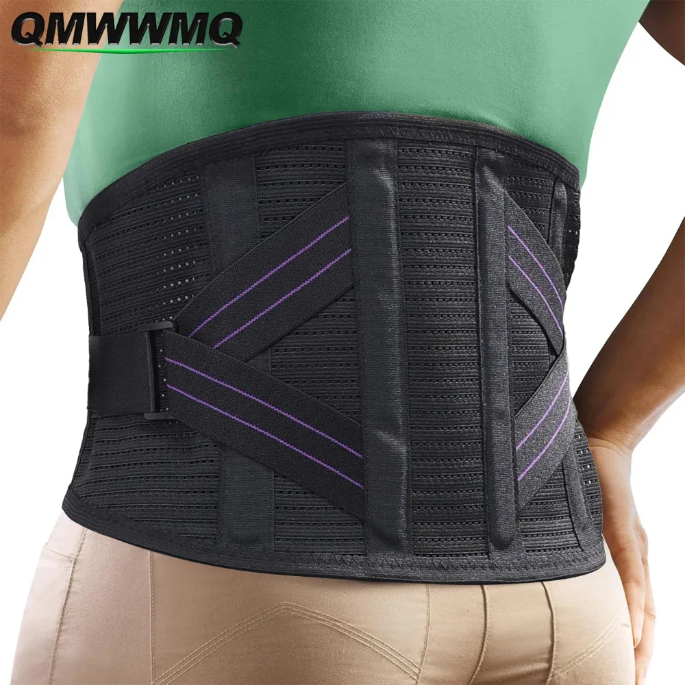 1PCS Back Brace Support Belt-Lumbar Support Back Brace for Back Pain,Sciatica,Scoliosis,Herniated Disc Adjustable Support Straps