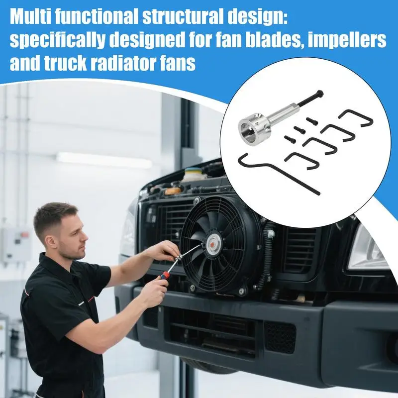 Wheel Hub Puller Fan Impeller Puller Heavy Duty Removal Tool Blower Wheel Extractor For Radiator Shop Automotive Industrial Bike