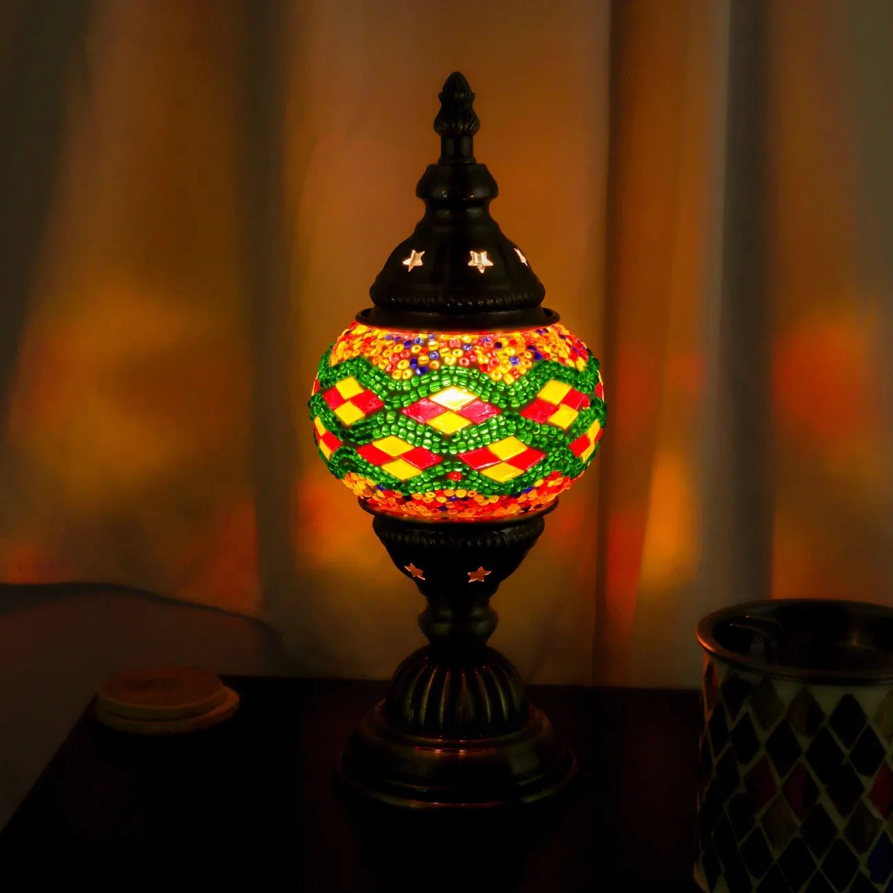 

Finished Plug-in Turkish Niche Gift Bedroom Study Cafe Restaurant Hotel Decorative Table Lamp